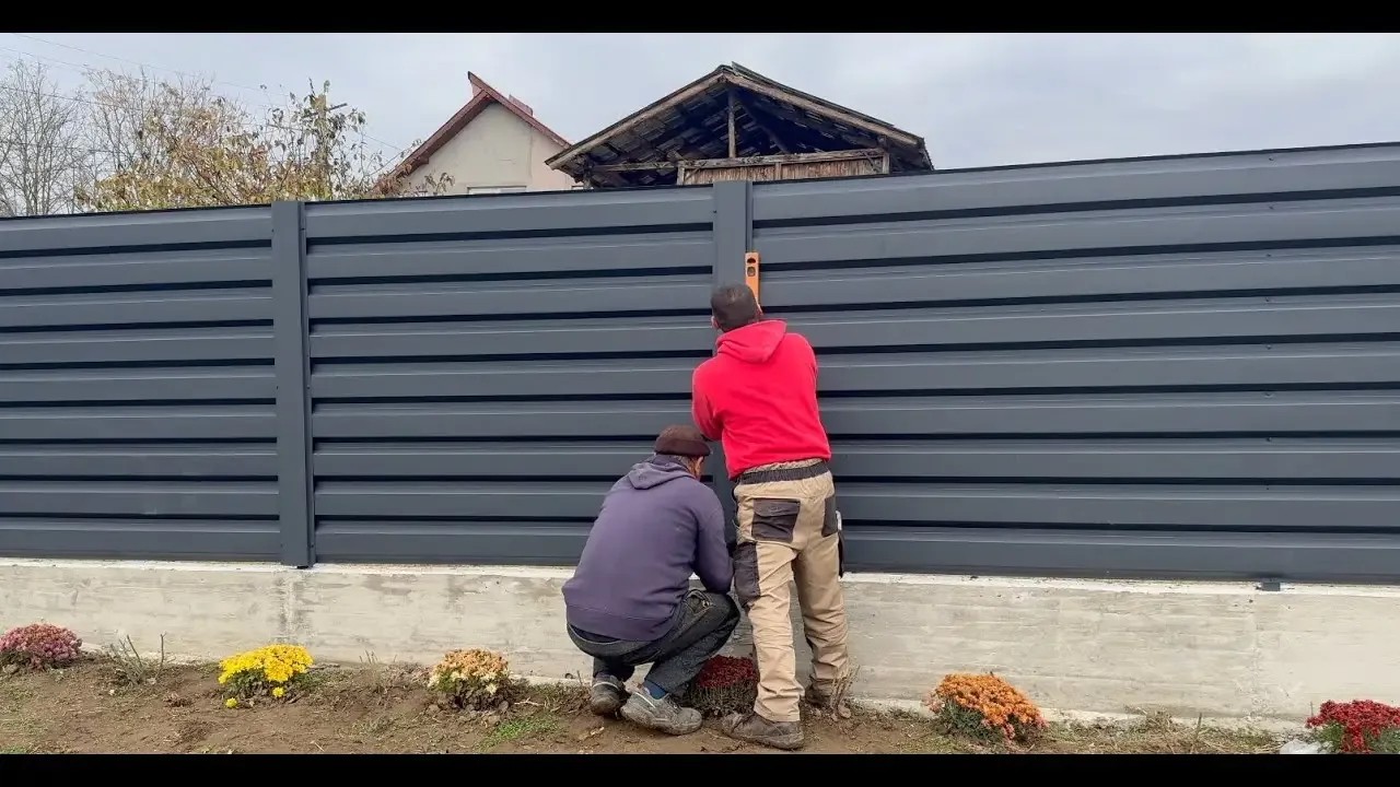 Trapézlemez kerítés